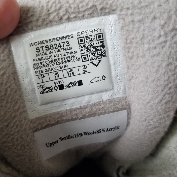 Women's Sperry Saltwater Wool Duck Boots Size 7 STS82473 Thinsulate - Picture 7 of 10